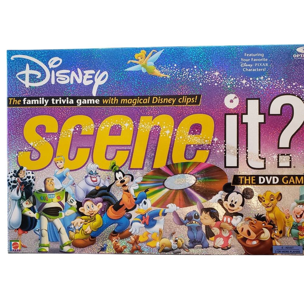 Disney Scene It? The DVD  Board Game Family Trivia with Pixar Characters